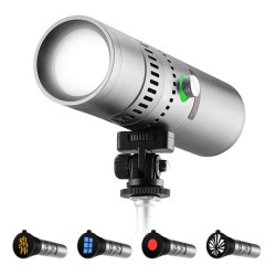 K&F CONCEPT RGB Snoot Flashlight for Photography